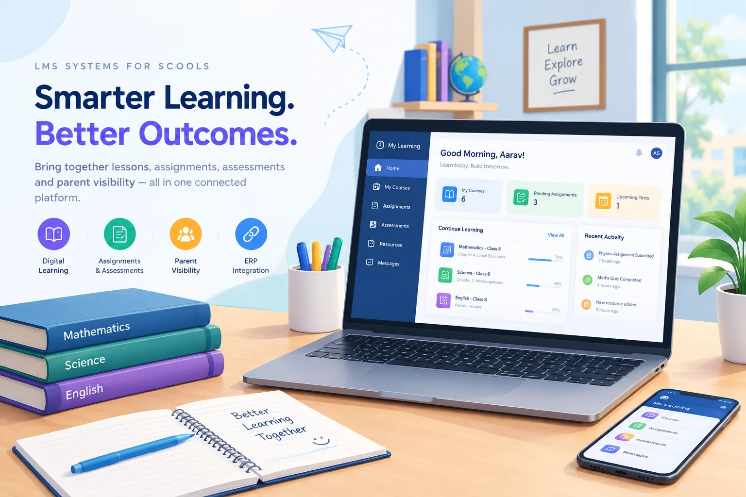 LMS Systems for Schools: Connecting Classroom Learning with Everyday Academic Progress