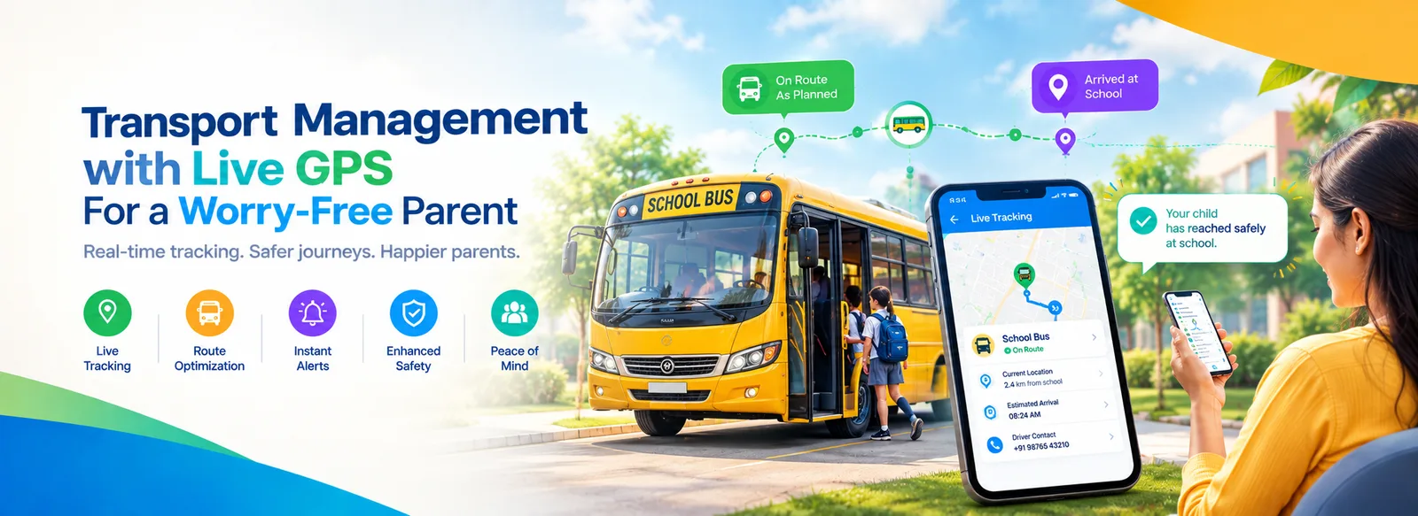 Transport Management Software: Reducing Parent Anxiety With Live GPS Tracking